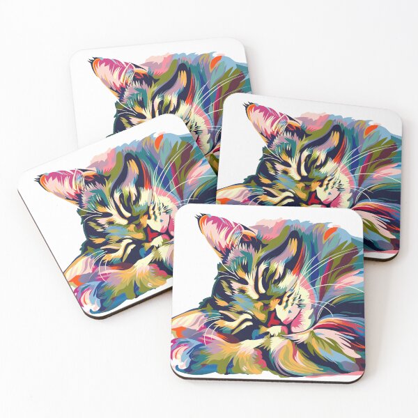 Item preview, Rainbow Cat Napping designed and sold by CustomPrintHub.