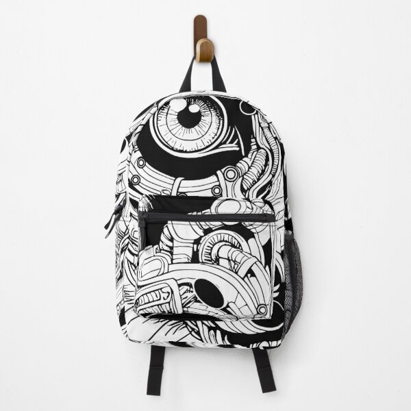 Item preview, Biomechanical Lemur: An Advanced Futuristic Graphic Artwork with Abstract Line Patterns designed and sold by Amanda-S-Olsen.
