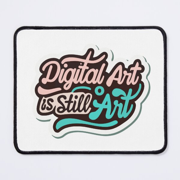 Item preview, Digital Art is Still Art Modern Sticker designed and sold by NiftyWrx.