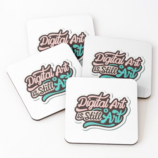 Item preview, Digital Art is Still Art Modern Sticker designed and sold by NiftyWrx.