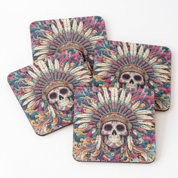 Item preview, psychedelic Suga Skull designed and sold by Non-Compliant.