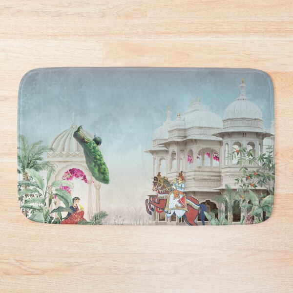 Item preview, Royal Serenity: Maharaj and Rani Amidst the Mahal designed and sold by NArtdesigns.