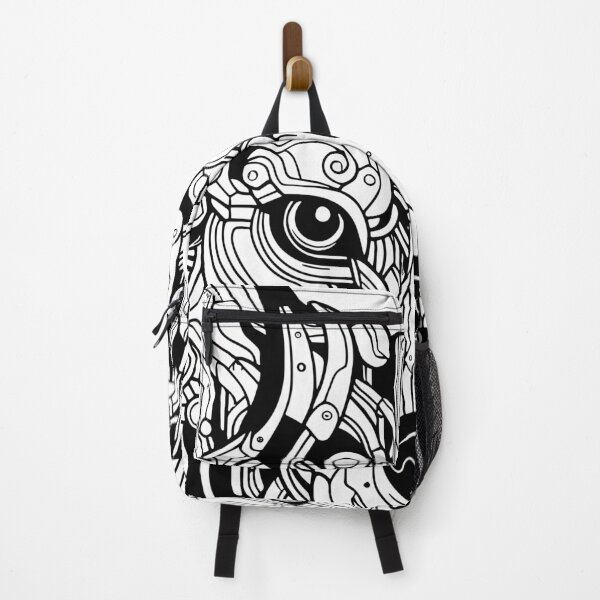 Item preview, Biomechanical Wolf: An Advanced Futuristic Graphic Artwork with Abstract Line Patterns designed and sold by Amanda-S-Olsen.