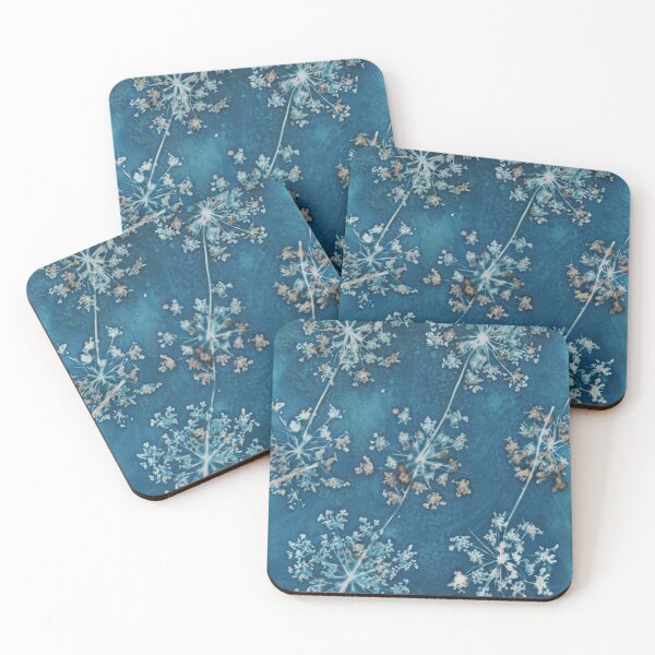 Item preview, Queen Anne's Lace Cyanotype designed and sold by leafandberryart.