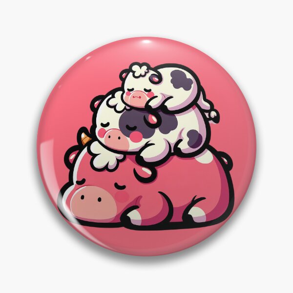 Item preview, Pink Cows Sleeping Stack designed and sold by PeelZinc.