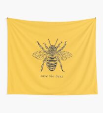 SAVE THE BEES Wall Tapestry
