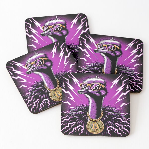 Item preview,  $NOSS "Crypto Cool: Ostrich in Shades with BTC Necklace" designed and sold by zzz888.