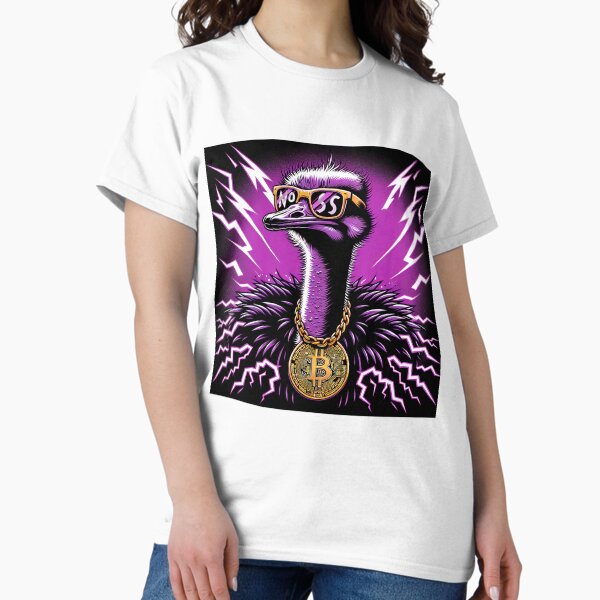 Item preview,  $NOSS "Crypto Cool: Ostrich in Shades with BTC Necklace" designed and sold by zzz888.