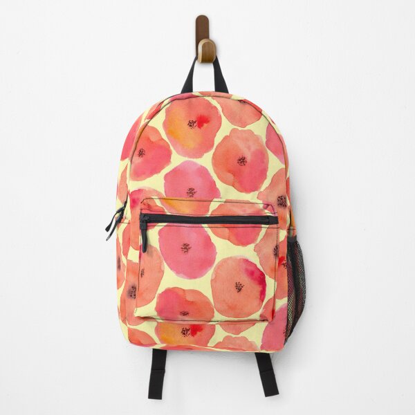 Item preview, Peachy Poppies on Lemon designed and sold by JocelynBateson.