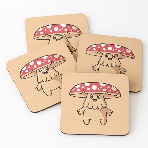 Item preview, Cute Happy amanita muscaria mushroom design cartoon illustration designed and sold by cubbone.