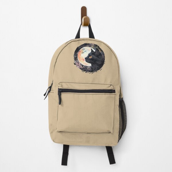 Item preview, A black cat with the moon behind it. Cat moon designed and sold by Pixelaire.
