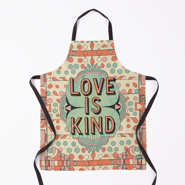 Item preview, Vintage Typography "Love is Kind" Art - Mid-Century Geometric Illustration designed and sold by HahaHandlesHub.