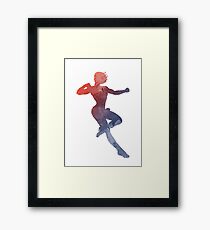 Captain Inspired Silhouette Framed Print