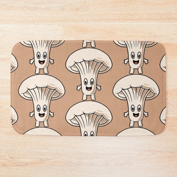 Item preview, Cute happy oyster mushroom design cartoon illustration designed and sold by cubbone.