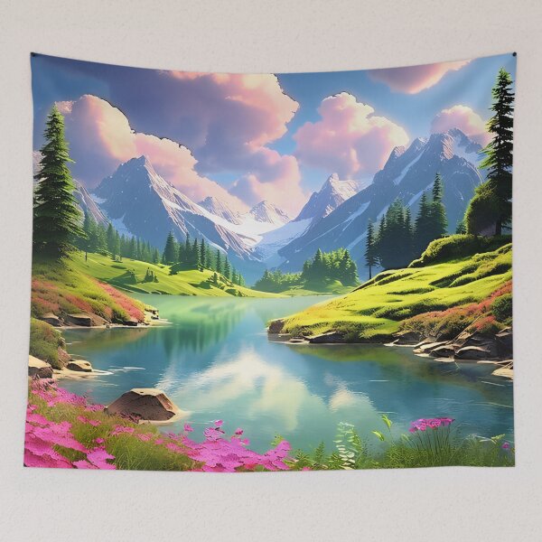Item preview, Serene Landscape - Mountains Scenery designed and sold by Serenitia.