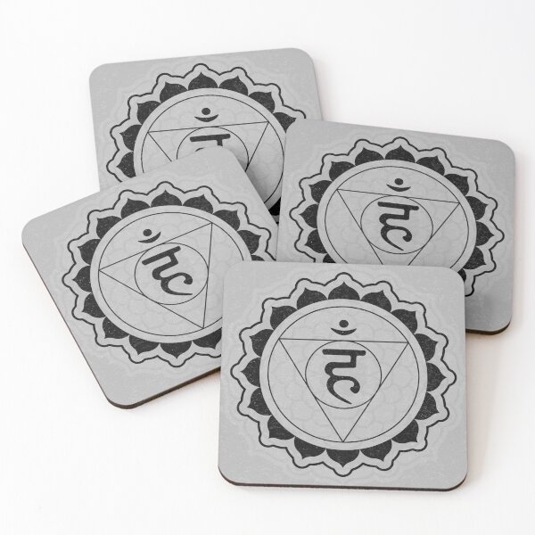 Item preview, Throat Chakra Mandala - Fog + Coal designed and sold by Irene Estelle.