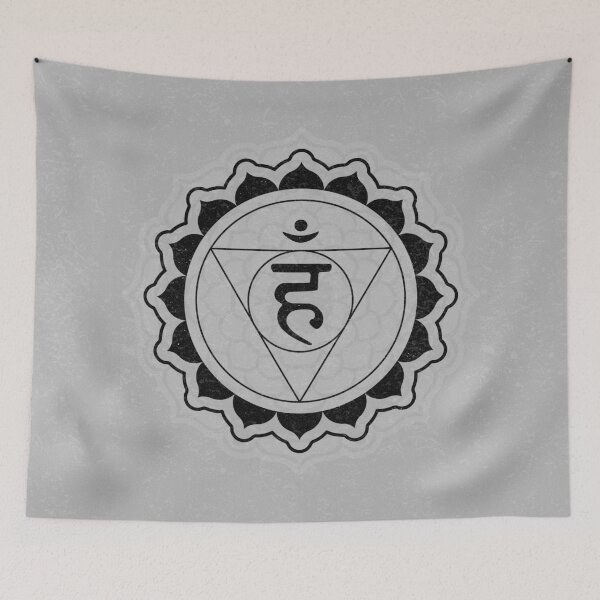 Item preview, Throat Chakra Mandala - Fog + Coal designed and sold by Irene Estelle.