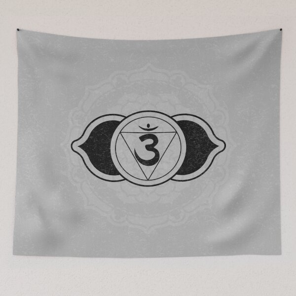 Item preview, Third Eye Chakra Mandala - Fog + Coal designed and sold by Irene Estelle.