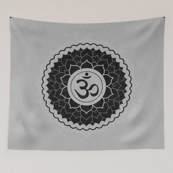 Artikelvorschau, Crown Chakra Mandala - Fog + Coal entworfen und verkauft von Irene Estelle.