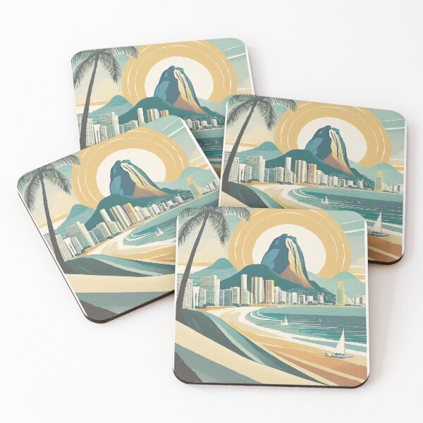 Artikelvorschau, intage Rio de Janeiro – Minimalistisches Retro Reiseplakat für Weltenbummler entworfen und verkauft von pod24.