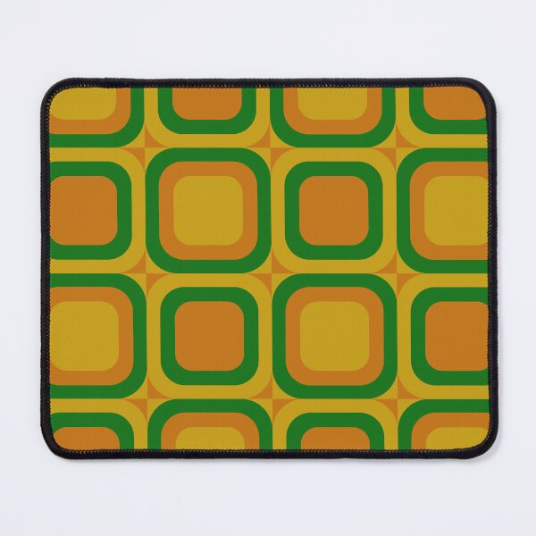 Item preview, retro green 1970s style pattern designed and sold by pauloneill-art.