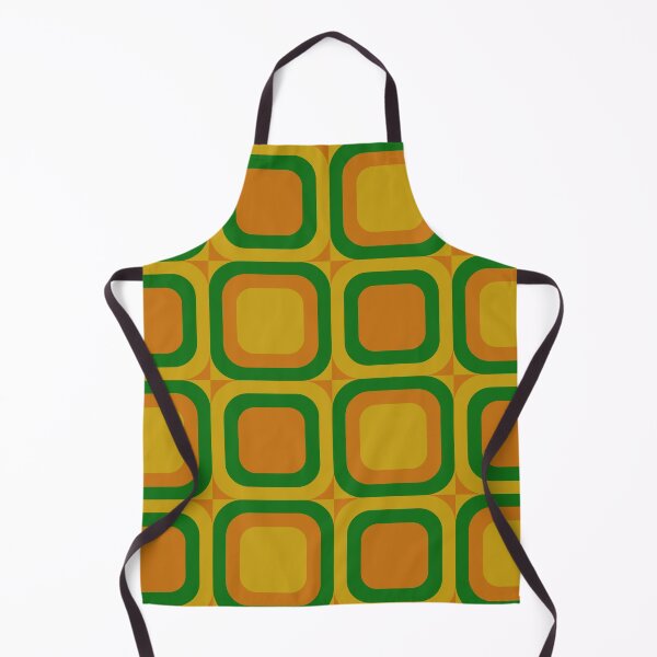 Item preview, retro green 1970s style pattern designed and sold by pauloneill-art.