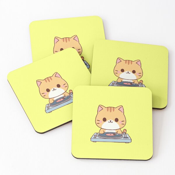 Item preview, CUTE DJ CAT MEOW designed and sold by SOMI SOMI.