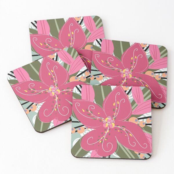 Item preview, Fantasy pink flower  designed and sold by Flowersonstuff.