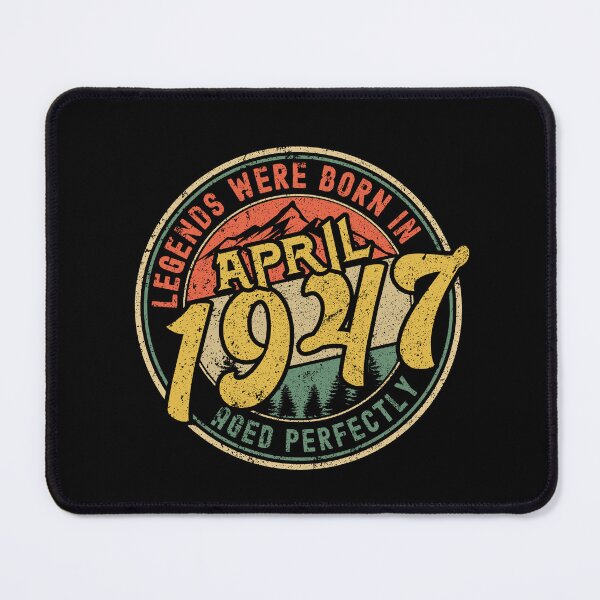 Item preview, Legends were born in APRIL 1947 - aged perfectly - awesome vintage birthday designed and sold by oudinmeissArt.