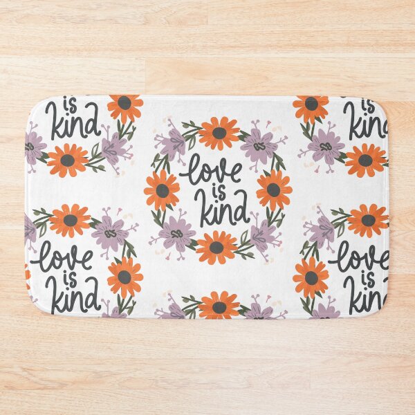 Item preview, Tranquil Blooms: Love is Kind Minimalist Illustration Typography in Muted Tones designed and sold by HahaHandlesHub.
