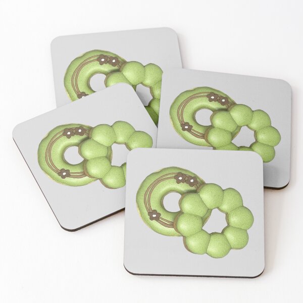 Item preview, Green tea Japanese doughnut sugar cookies designed and sold by aiko-p.