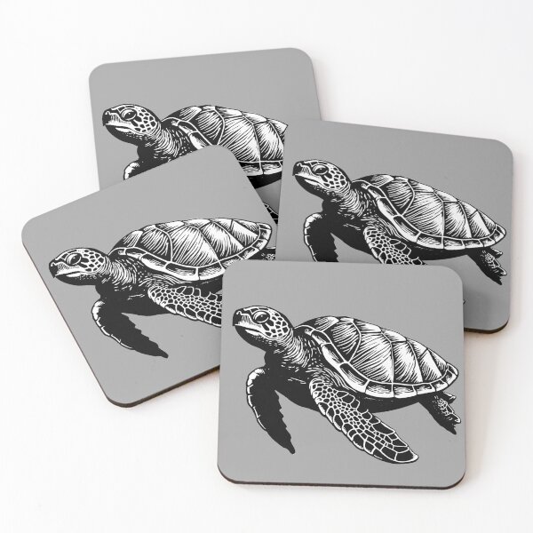 Item preview, Sea Turtle, swimming sea turtle designed and sold by PandaKunst.