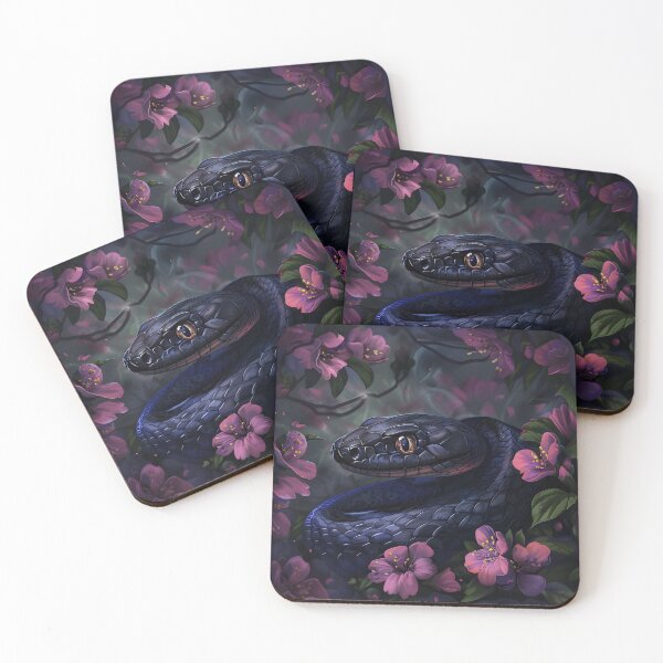 Item preview, Snake in flowers designed and sold by HappyStickBike.