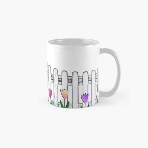 Item preview, Cartoon Tulips Against Fence designed and sold by carolina1.
