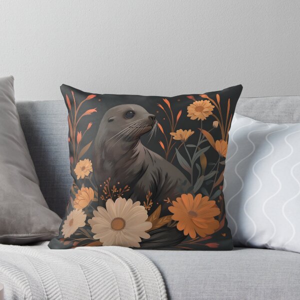Item preview, Seal in flowers designed and sold by HappyStickBike.
