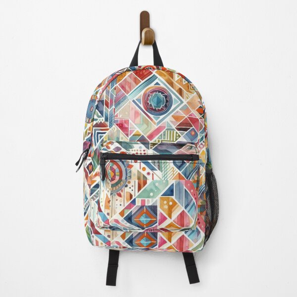 Item preview, seamless geometric floral pattern designed and sold by Dominika Farkašová.