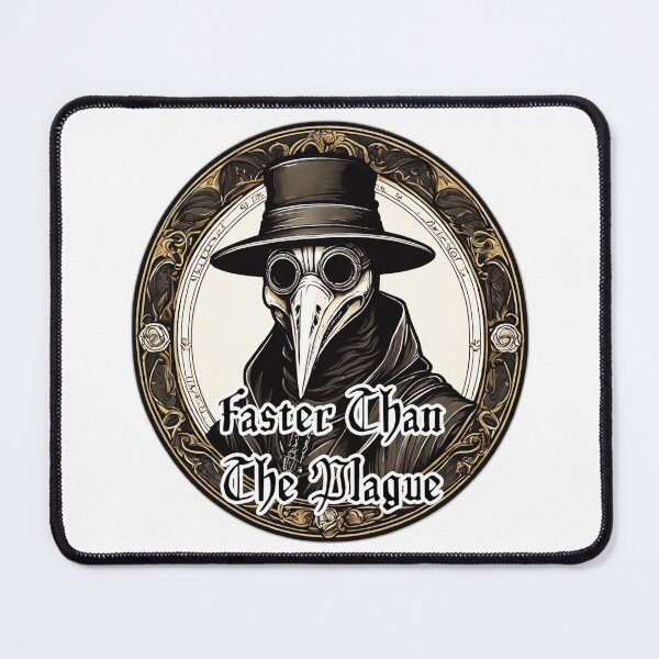 Item preview, Faster Than The Plague - Medieval Funny Design designed and sold by Ridiculam Toga.