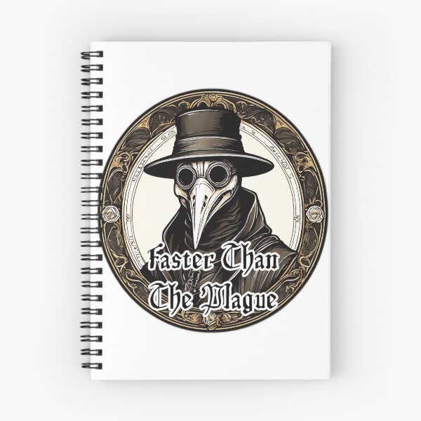 Item preview, Faster Than The Plague - Medieval Funny Design designed and sold by Ridiculam Toga.