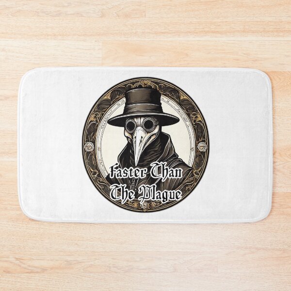 Item preview, Faster Than The Plague - Medieval Funny Design designed and sold by Ridiculam Toga.