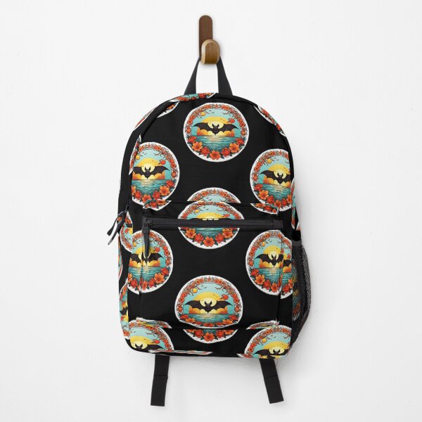 Item preview, Smiling Bat at Sunset on a Hawaiian Beach with Ocean Waves designed and sold by NautiChic.