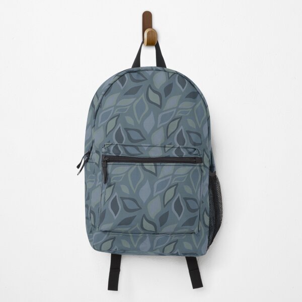 Item preview, Blue Grey Leaf-like Teardrop Petal Botanical Rhythmic Modern Art Nouveau Neutral Pattern designed and sold by PenguinForests.