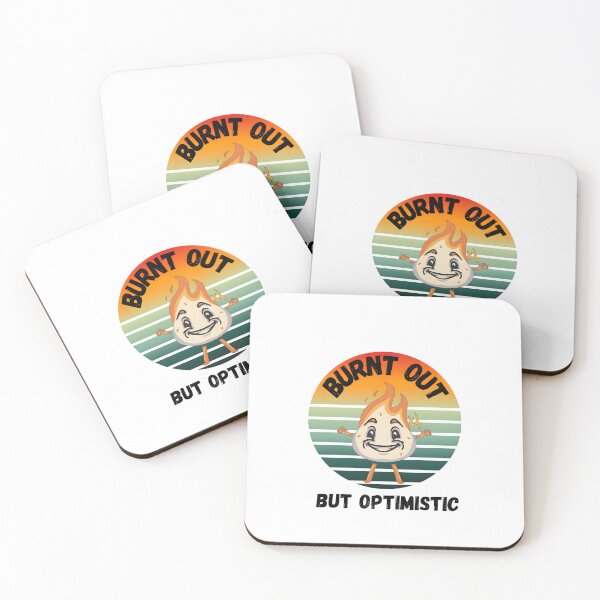 Item preview, Burnt out but optimistic designed and sold by StickerStyleHub.
