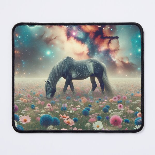 Item preview, Horse in a flower meadow designed and sold by Pferde-Fanshop.