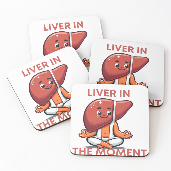 Aperçu de l'œuvre Foie méditatif - Dans l’instant - Jeu de mots sur le foie créée et vendue par Liseri.