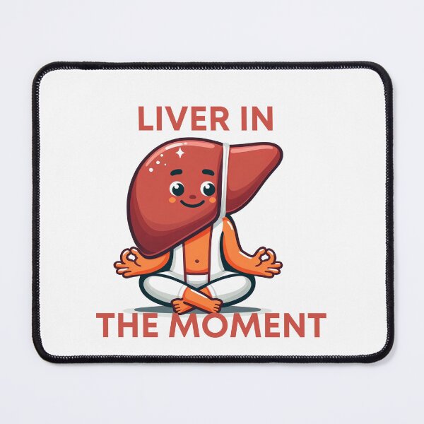 Item preview, Meditative Liver - In the Moment - Liver Pun designed and sold by Liseri.