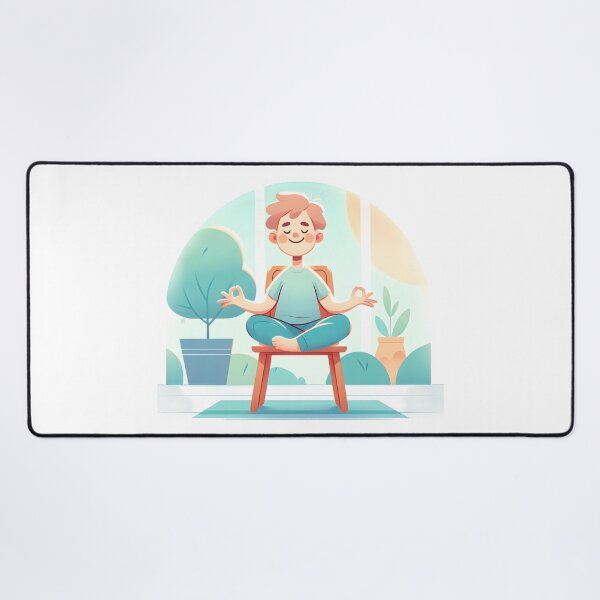 Item preview, Chair Yoga Joy Funny Gifts designed and sold by BadhbhArt.