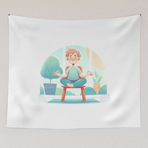 Item preview, Chair Yoga Joy Funny Gifts designed and sold by BadhbhLoot.