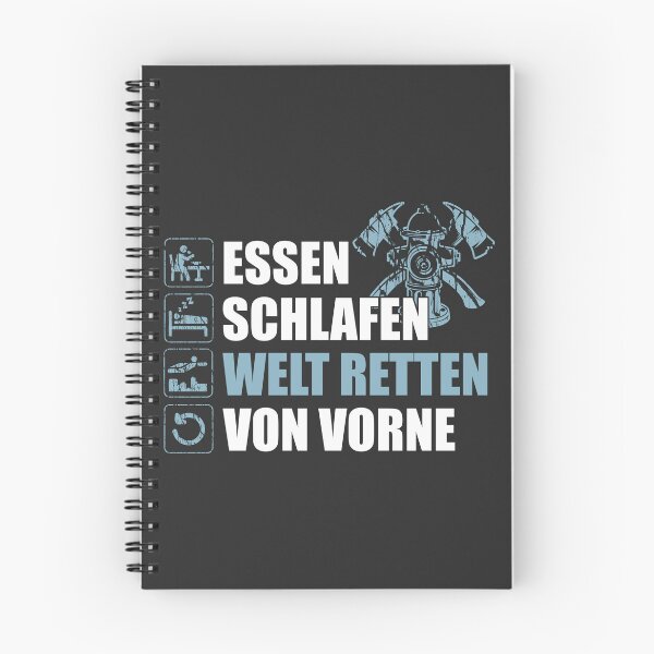 Item preview, "Super Feuerwehrmann / Feuerwehrfrau". Essen, schlafen, Welt retten, von Vorne. designed and sold by silentcolors.
