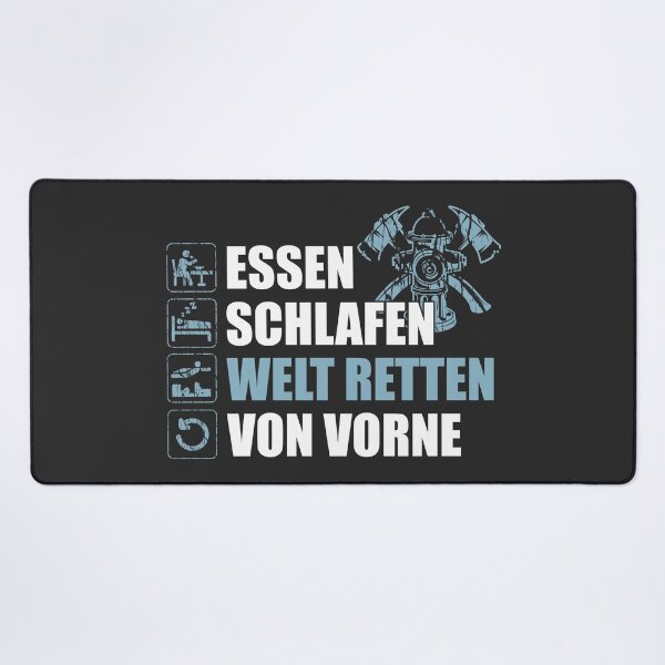 Item preview, "Super Feuerwehrmann / Feuerwehrfrau". Essen, schlafen, Welt retten, von Vorne. designed and sold by silentcolors.