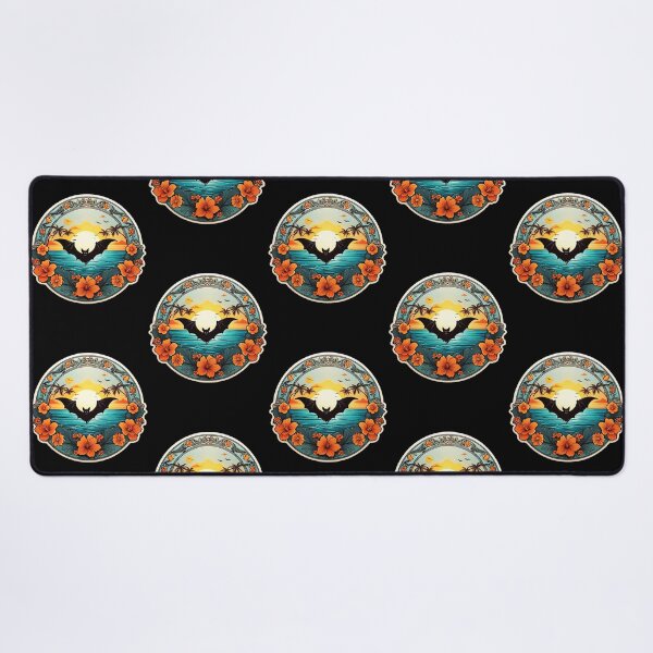 Item preview, Beach Lover Bat at Sunset with Orchids designed and sold by NautiChic.